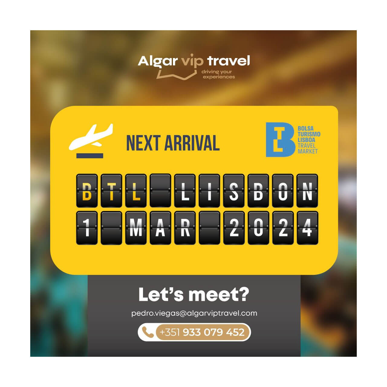 Innovation and Excellence in Luxury Travel that AlgarvipTravel will share with its Partners at BTL 2024
